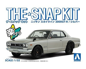 Aoshima 05882 Nissan Skyline 2000 GT-R (Argent) 1/32