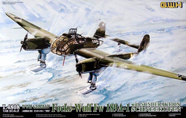 Maquette Great Wall Hobby L4808 Focke-Wulf Fw 189A-1 au 1/48