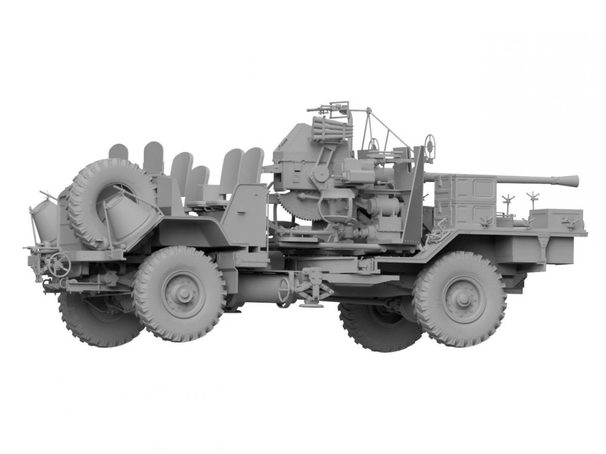 Camion armé britannique Morris Bofors C9/B, modèle Thunder 35210, première version, échelle 1/35 – immagine 7
