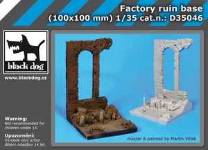 Socle de ruine d&amp;#39;usine Black Dog D35046 1/35