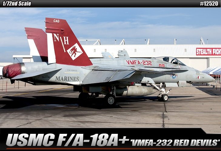 Maquette Academy 12520 USMC F/A-18 VMFA-232 RED DEVILS (1/72)