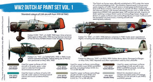 Hataka BS107 WW2 Kit de peinture néerlandais AF Vol. 1 coffret 6x17 ml – image 3