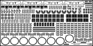 MK1 Design MD-20021 Porte-avions CV-6 Enterprise de l&amp;#39;US Navy - Pièces de détail pour maquette Trumpeter au 1/200 – imagen 65