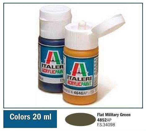 Italeri 4852AP FLAT VERT MILITAIRE 20 ml