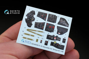 Intérieur imprimé en 3D et coloré sur papier décalcomanie Quinta Studio QD48099 A-1H (pour maquette Tamiya) 1/48 – immagine 2