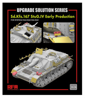 Kit de mise à niveau Rye Field Model 2025 pour StuG.IV 5060 et 5061 (première production) au 1/35