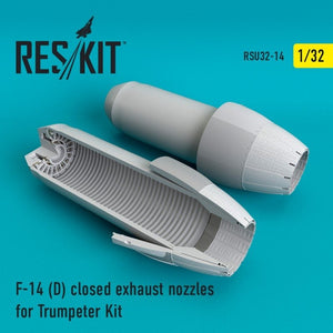 RESKIT RSU32-0014 F-14 (D) tuyères d&amp;#39;échappement fermées pour maquette Trumpeter au 1/32