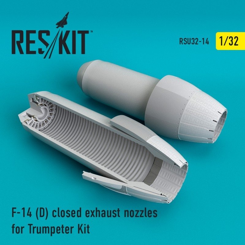 RESKIT RSU32-0014 F-14 (D) tuyères d&amp;#39;échappement fermées pour maquette Trumpeter au 1/32