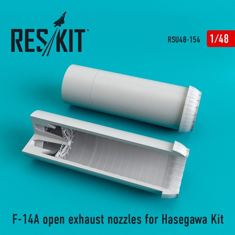 RESKIT RSU48-0154 Buses d&amp;#39;échappement ouvertes pour F-14A (kit Hasegawa 1/48)