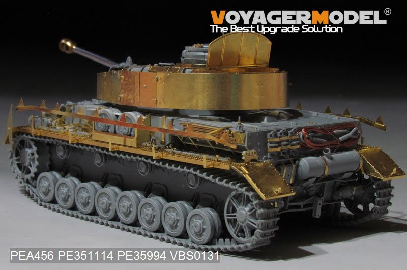Voyager modèle PEA456 Panzer allemand de la Seconde Guerre mondiale.IV Ausf.HJ Version tardive Schurzen (GP) 1/35 – immagine 4
