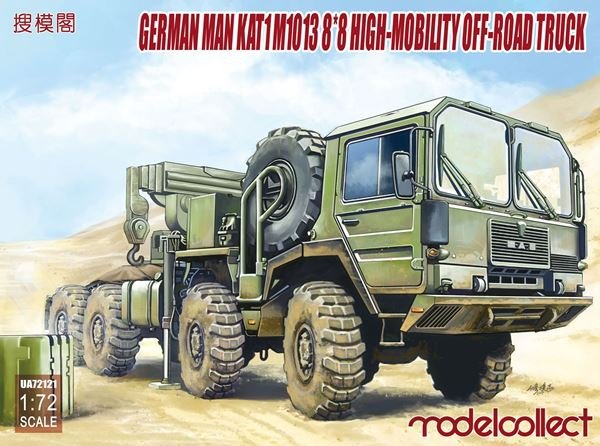Modelcollect UA72121 Camion tout-terrain allemand MAN KAT1 M1013 8/8 à haute mobilité 1/72 