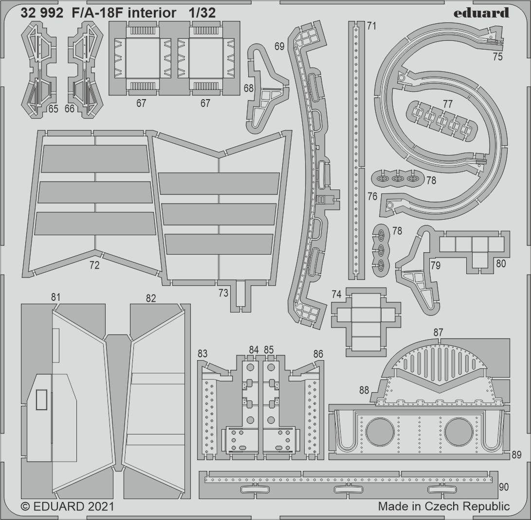 Intérieur Eduard 32992 F/ A-18F REVELL 1/32 – Bild 2