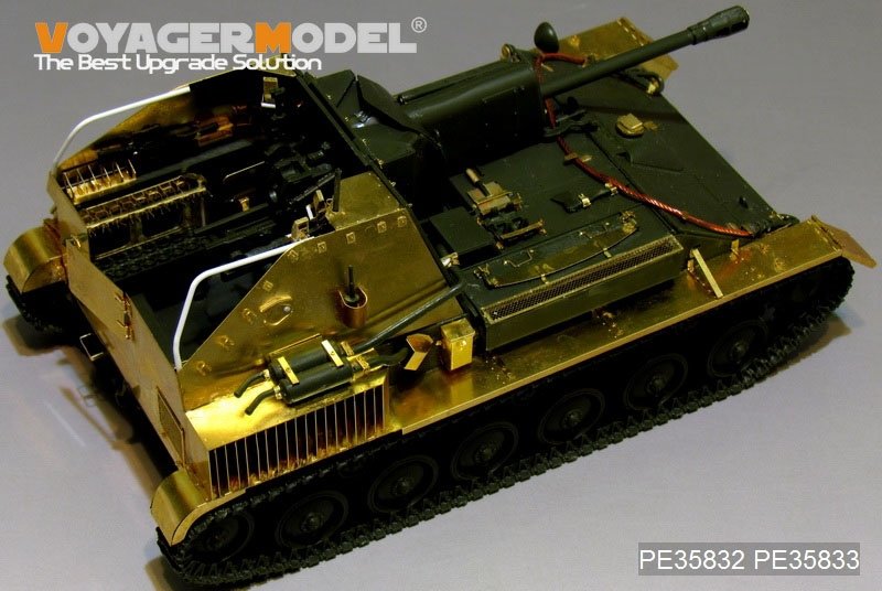 Maquette Voyager PE35832, canon automoteur russe SU-76 de la Seconde Guerre mondiale (pour TAMIYA 35349), échelle 1/35  – immagine 2