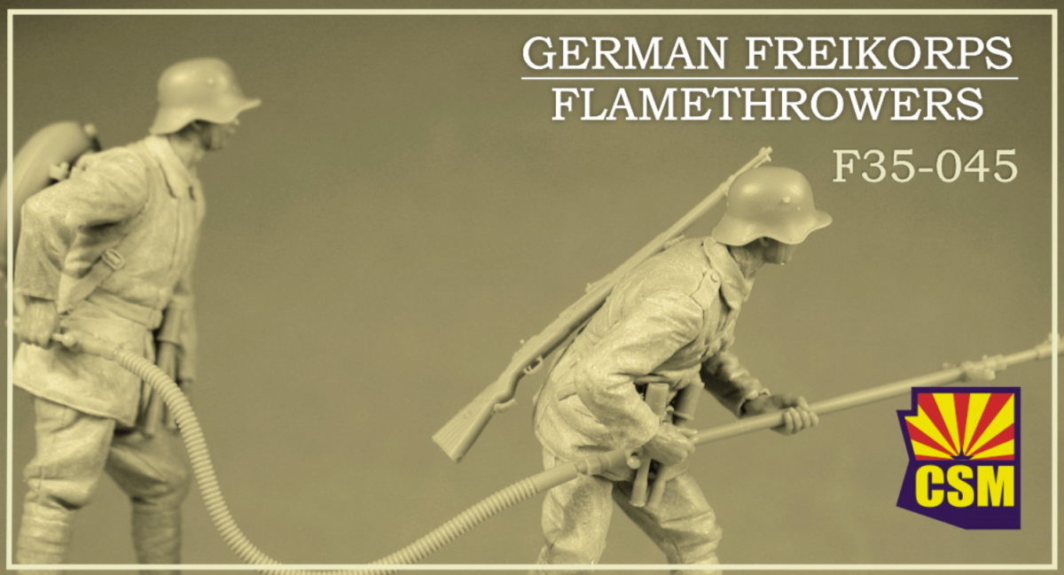 Copper State Models F35-045 Escouade de lance-flammes du Freikorps allemand 1/35