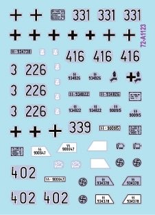 Star Decals 72-A1123 SdKfz 250 « neu » n° 2 SdKfz 250/1, SdKfz 250/3 et SdKfz 250/7 - Marquages ​​Waffen-SS 1/72 – imagen 3