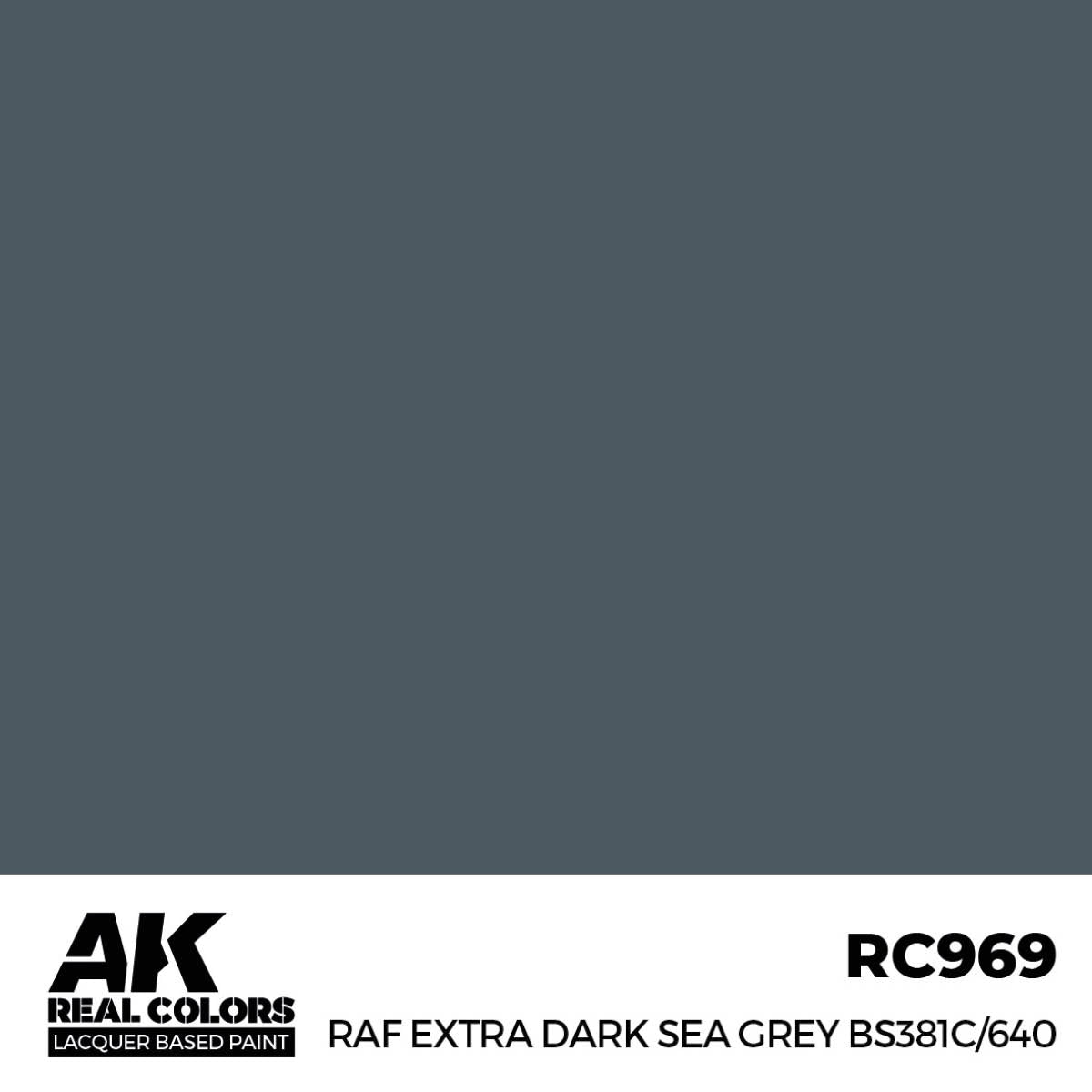 AK Interactive RC969 RAF Gris mer extra foncé BS381C/640 17 ml