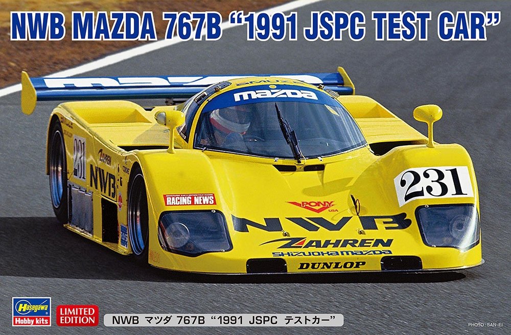 Hasegawa 20632 NWB MAZDA 767B « Voiture d’essai JSPC 1991 » 1/24 
