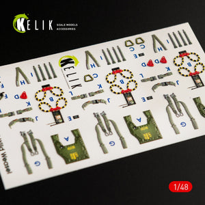 Décalcomanies 3D intérieures KELIK K48056 pour maquette MENG au 1/48 – image 3