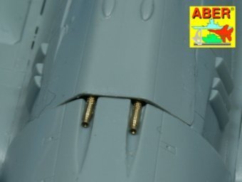 Aber A48 011 Jeu de 4 embouts de canon pour mitrailleuse d&amp;#39;avion allemande MG 131 de 13 mm (1/48)  – immagine 4