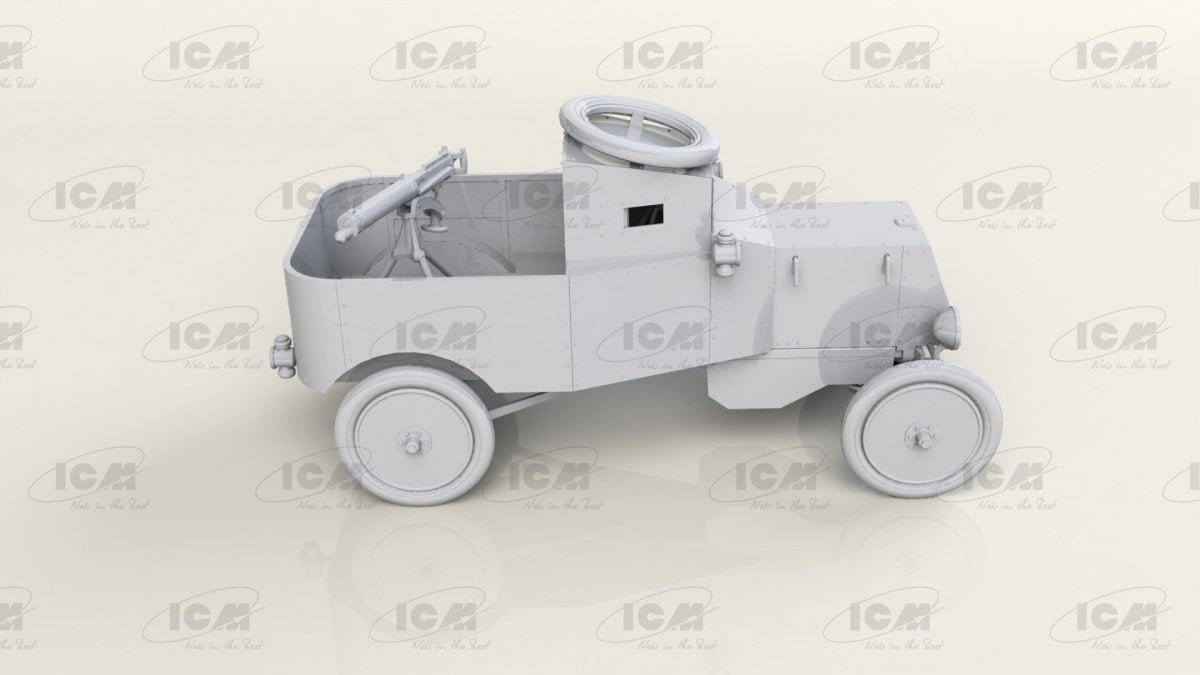 Voiture blindée ICM 35670 Modèle T RNAS avec équipage de char britannique de la Première Guerre mondiale, échelle 1/35 – immagine 9