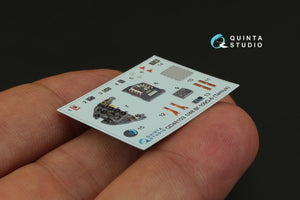 Intérieur imprimé en 3D et coloré sur papier décalcomanie Quinta Studio QD48103 Bf 109G-6 (pour maquette Tamiya) 1/48 – immagine 3