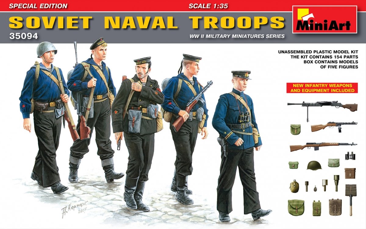 MiniArt 35094 TROUPES NAVALES SOVIÉTIQUES (1/35) 
