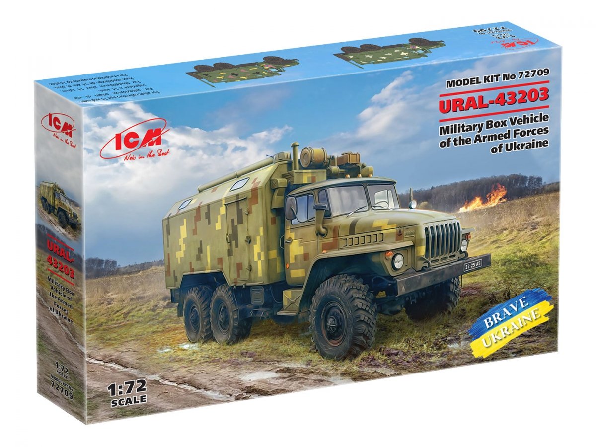 ICM 72709 URAL-43203 Véhicule militaire de transport des forces armées ukrainiennes 1/72  – image 2