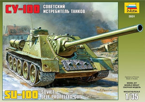 Canon automoteur soviétique Zvezda 3531 SU-100 (1/35)