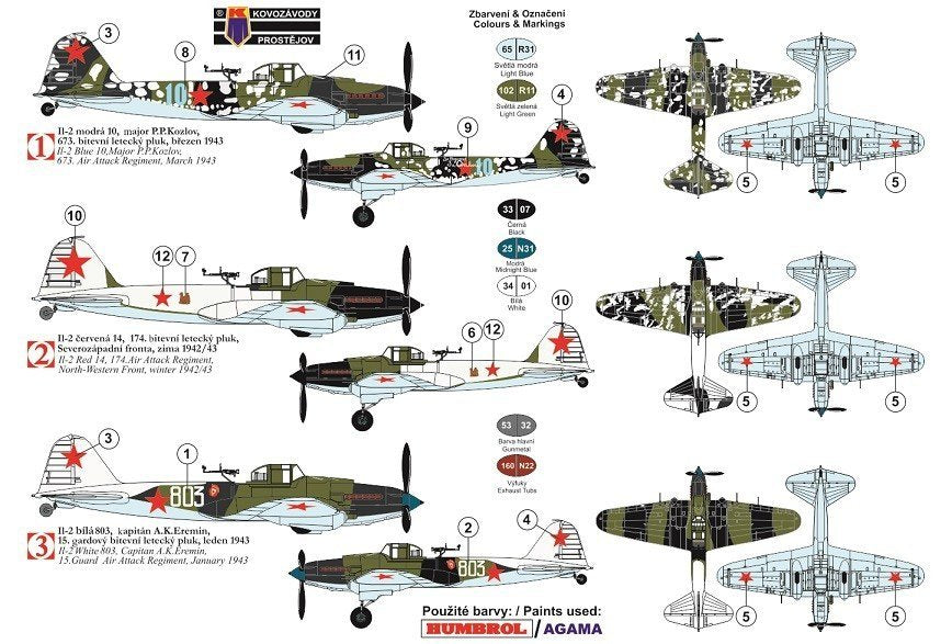 Kovozavody Prostejov KPM0136 Iljusin IL-2 &amp;quot;Station d&amp;#39;artillerie provisoire&amp;quot; 1/72 – Bild 2