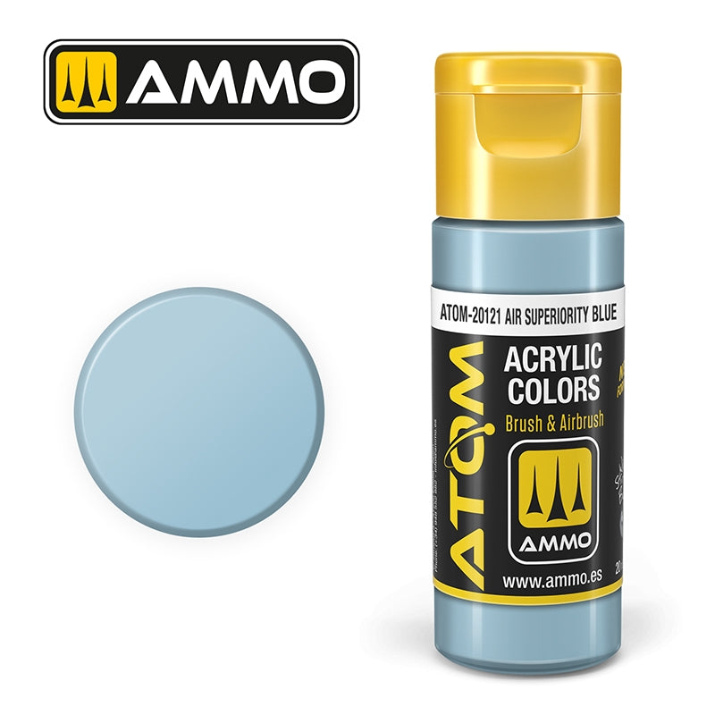 Ampoil Mig Jimenez 20121 ATOM COLOR Bleu Supériorité de l'Air 20ml
