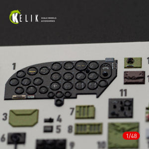 Décalcomanies 3D pour l&amp;#39;intérieur du B-26B Marauder KELIK K48084, compatibles avec la maquette ICM au 1/48 – image 6