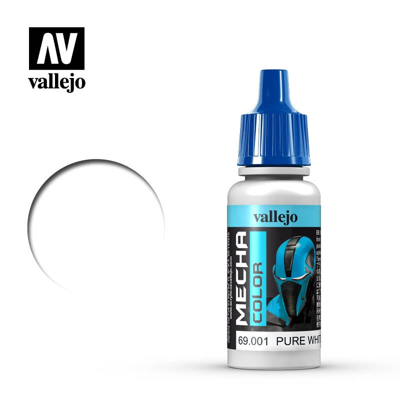 Vallejo 69001 Mecha Color - Blanc pur (mat) 17 ml
