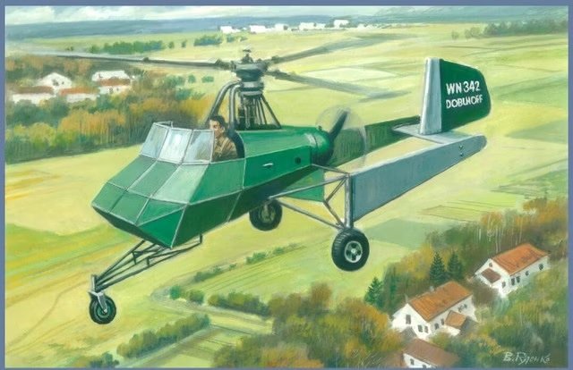 AMP 72006 Doblhoff WNF 342 Hélicoptère allemand de la Seconde Guerre mondiale, échelle 1/72