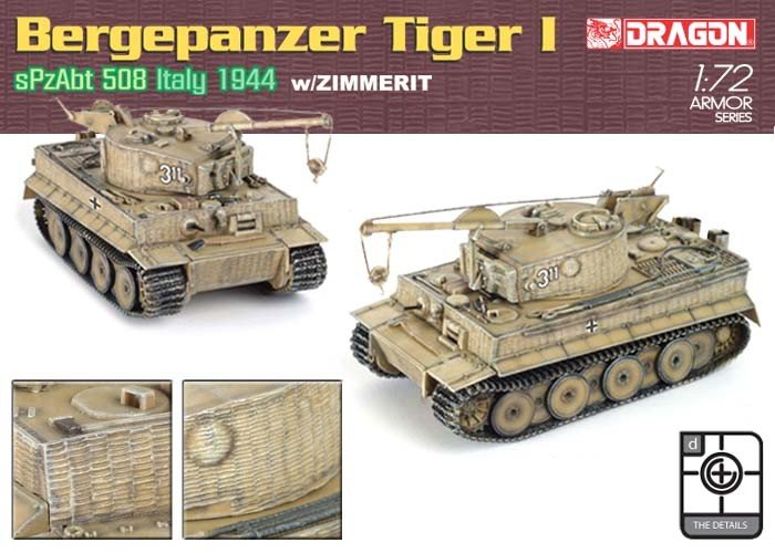 Dragon 7210 Tigre de démolition avec Zimmerit (1/72) – immagine 3