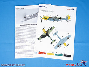 Maquette Wingsy D5-10 Chasseur allemand de la Seconde Guerre mondiale MESSERSCHMITT Bf 109 E-4 1/48 – immagine 11
