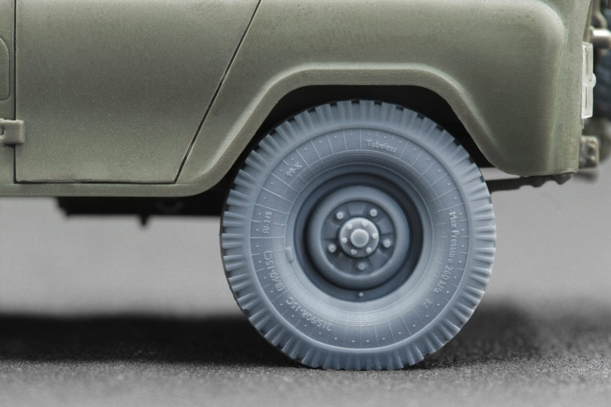 ScaleX WM 35007S UAZ 469 Sagged wheel set (for Trumpeter) 1/35