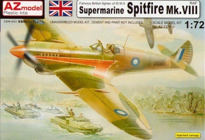AZ Modèle AZ7378 Spitfire Mk.VIII RAF (1/72) 