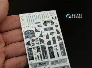 Intérieur imprimé en 3D et coloré sur papier décalcomanie Quinta Studio QD48073 F-105G (pour kit HobbyBoss) 1/48 – image 5