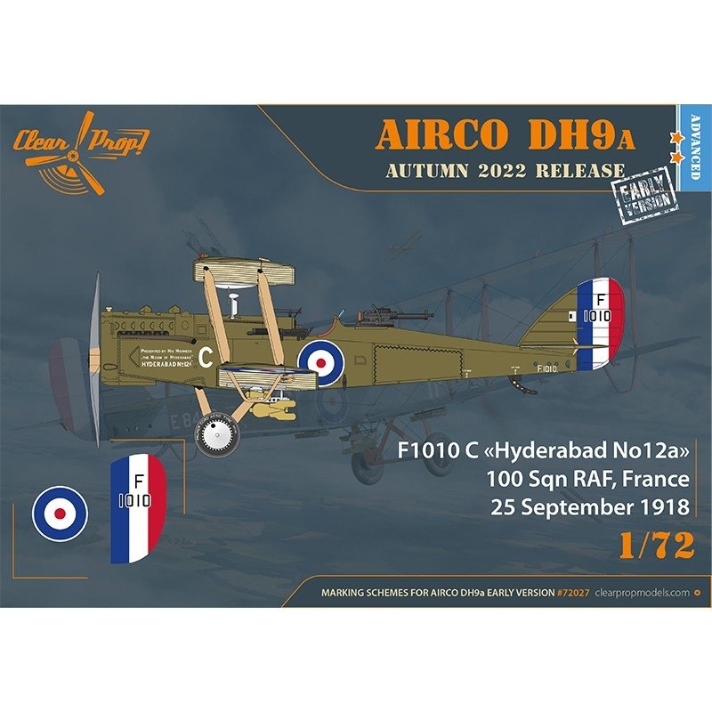 Hélice transparente ! CP72027 Airco DH.9a (première version) KIT AVANCÉ 1/72 – imagen 14