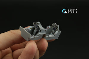 Intérieur imprimé en 3D et coloré sur papier décalcomanie pour F/A-18F tardif / EA-18G (Hobby Boss) (petite version) Quinta Studio QDS-48373 (échelle 1/48). – Bild 7