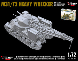 Mirage Hobby 720004 M31/T2 Dépanneuse lourde Seconde Guerre mondiale Armée américaine 1/72 – image 4
