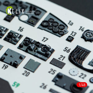 Kelik K48143 Do-217 N/J - interior 3D decals for ICM kit 1/48