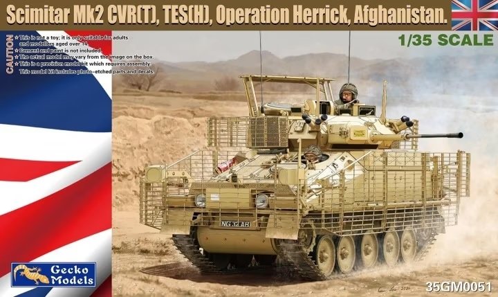 Maquette Gecko Models 35GM0051 Scimitar Mk2 CVR(T), TES(H) Opération Herrick, Afghanistan 1/35
