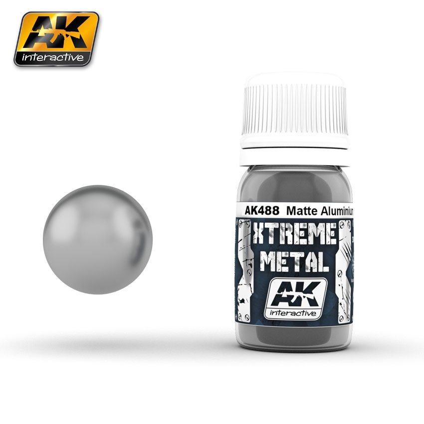 AK Interactive AK488 XTREME METAL MATTE ALUMINIUM 30 ml