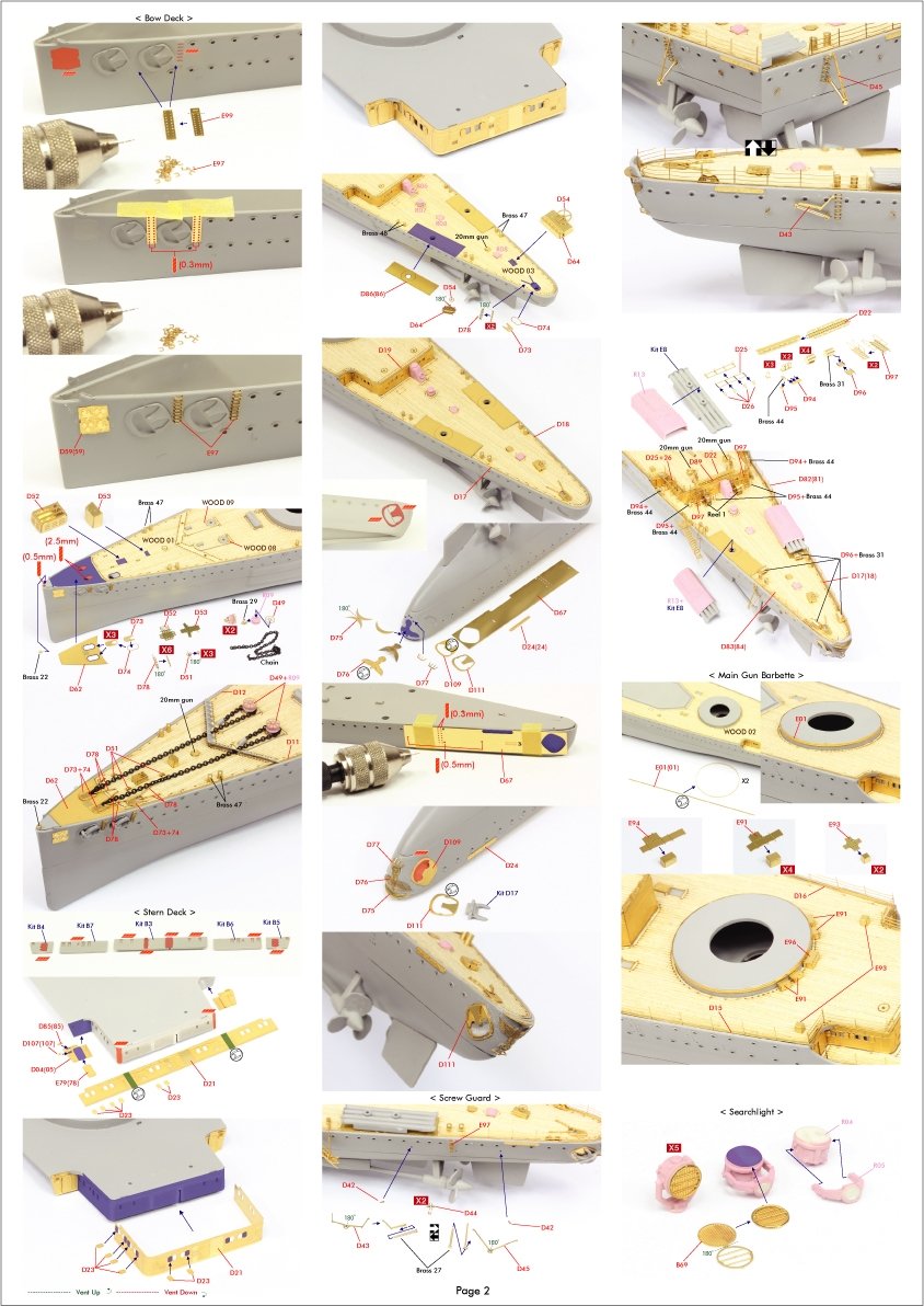 Pontos 35033F1 ADMIRAL GRAF SPEE 1939 Kit de détails 1/350 – immagine 17
