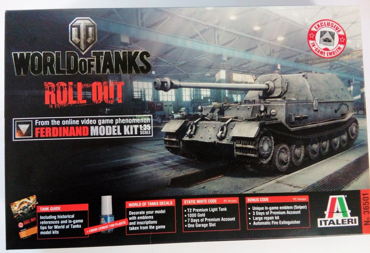 Italeri 36501 World of Tanks - Ferdinand