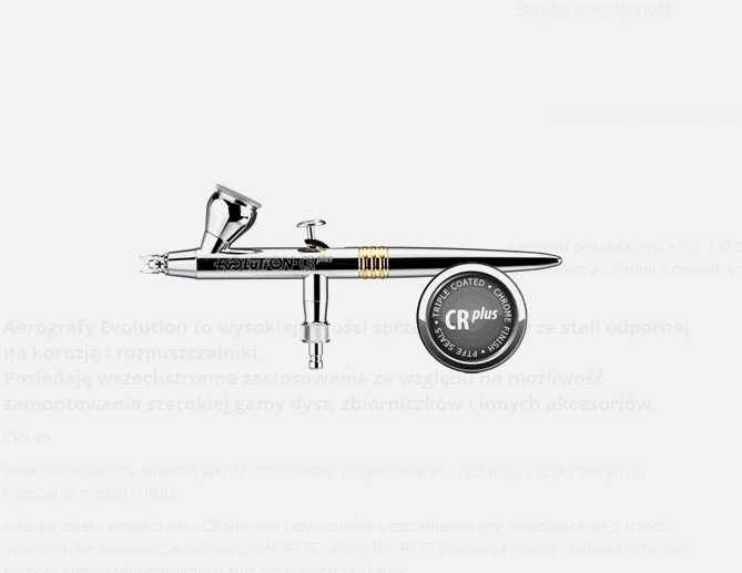 Aérographe Harder &amp;amp; Steenbeck 126234 CR+ 2 en 1 0,2 + 0,4 mm