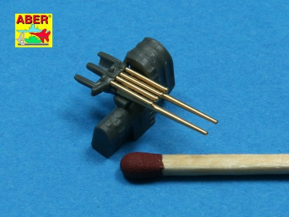 Aber 350L-37 Ensemble de 8 canons de 127 mm avec recul pour navires japonais (1/350)  – image 5