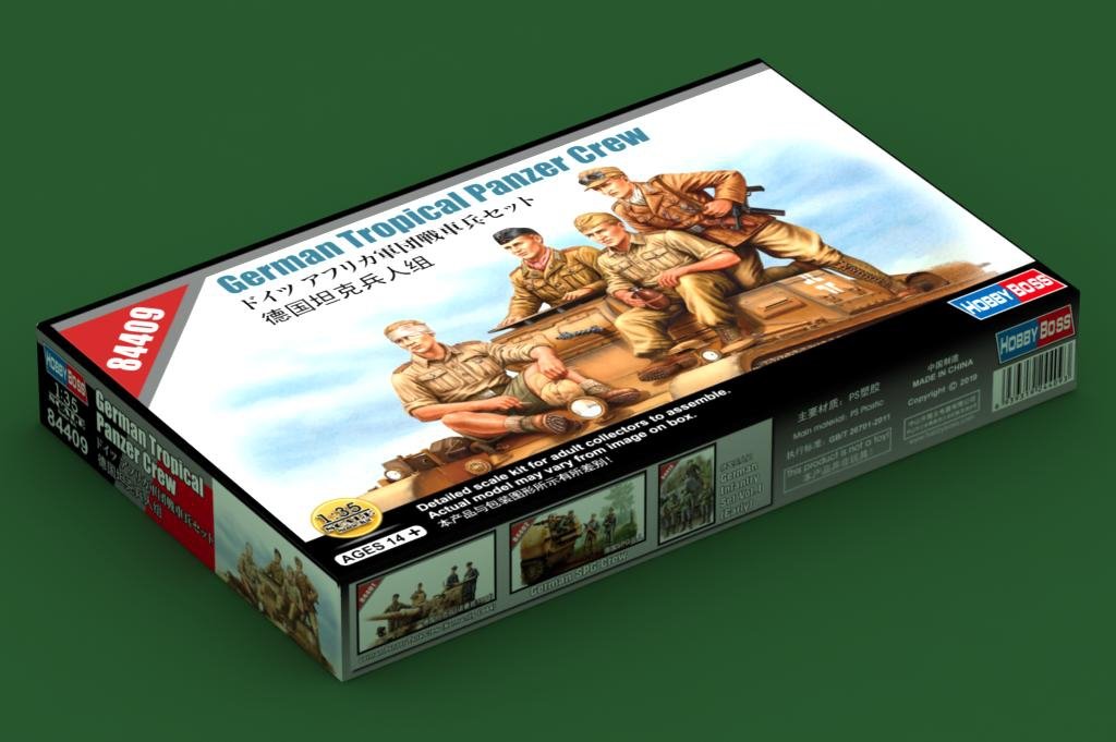 Hobby Boss 84409 Équipage de Panzer tropical allemand 1/35 – immagine 2