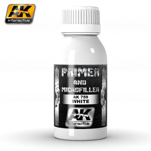 Apprêt et micro-mastic blanc AK759 d&amp;#39;AK Interactive
